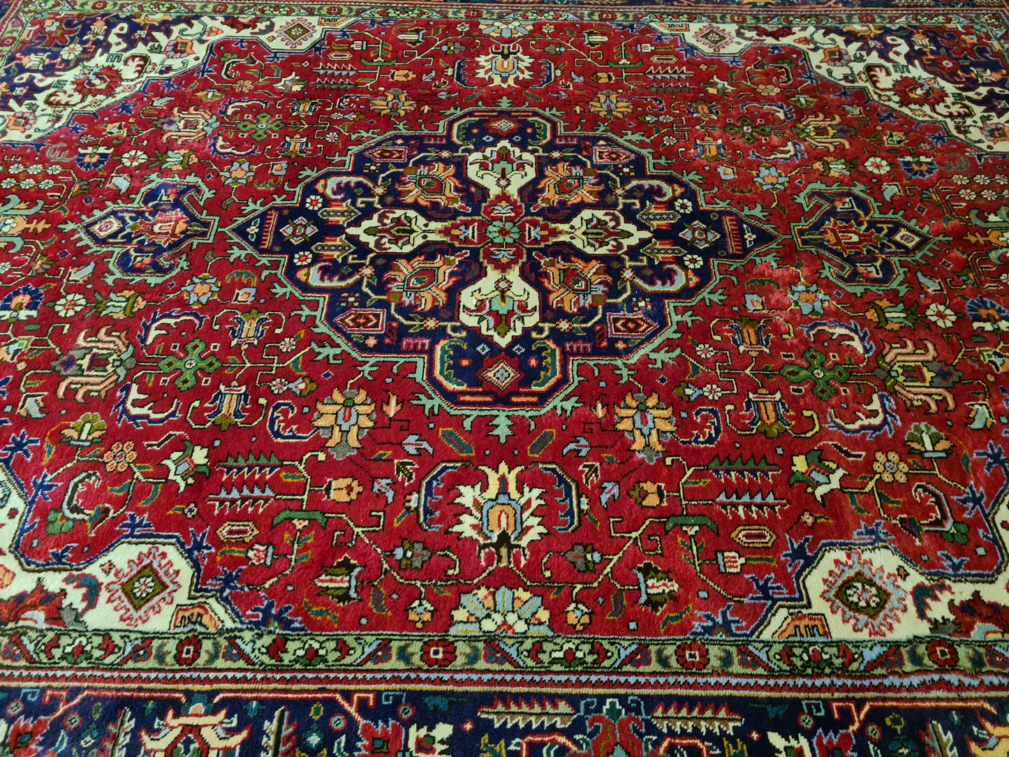 Orientteppich Täbris Teppich antik fein handgeknüpft 346x243cm