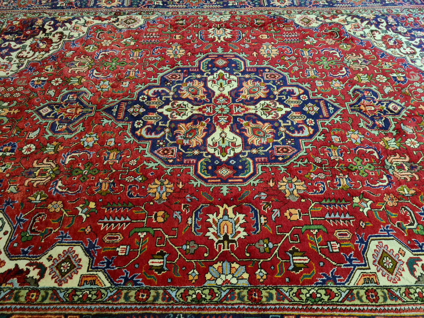 Orientteppich Täbris Teppich antik fein handgeknüpft 346x243cm