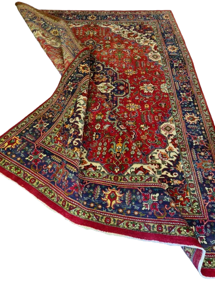 Orientteppich Täbris Teppich antik fein handgeknüpft 346x243cm