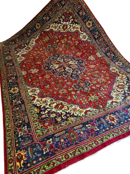 Orientteppich Täbris Teppich antik fein handgeknüpft 346x243cm