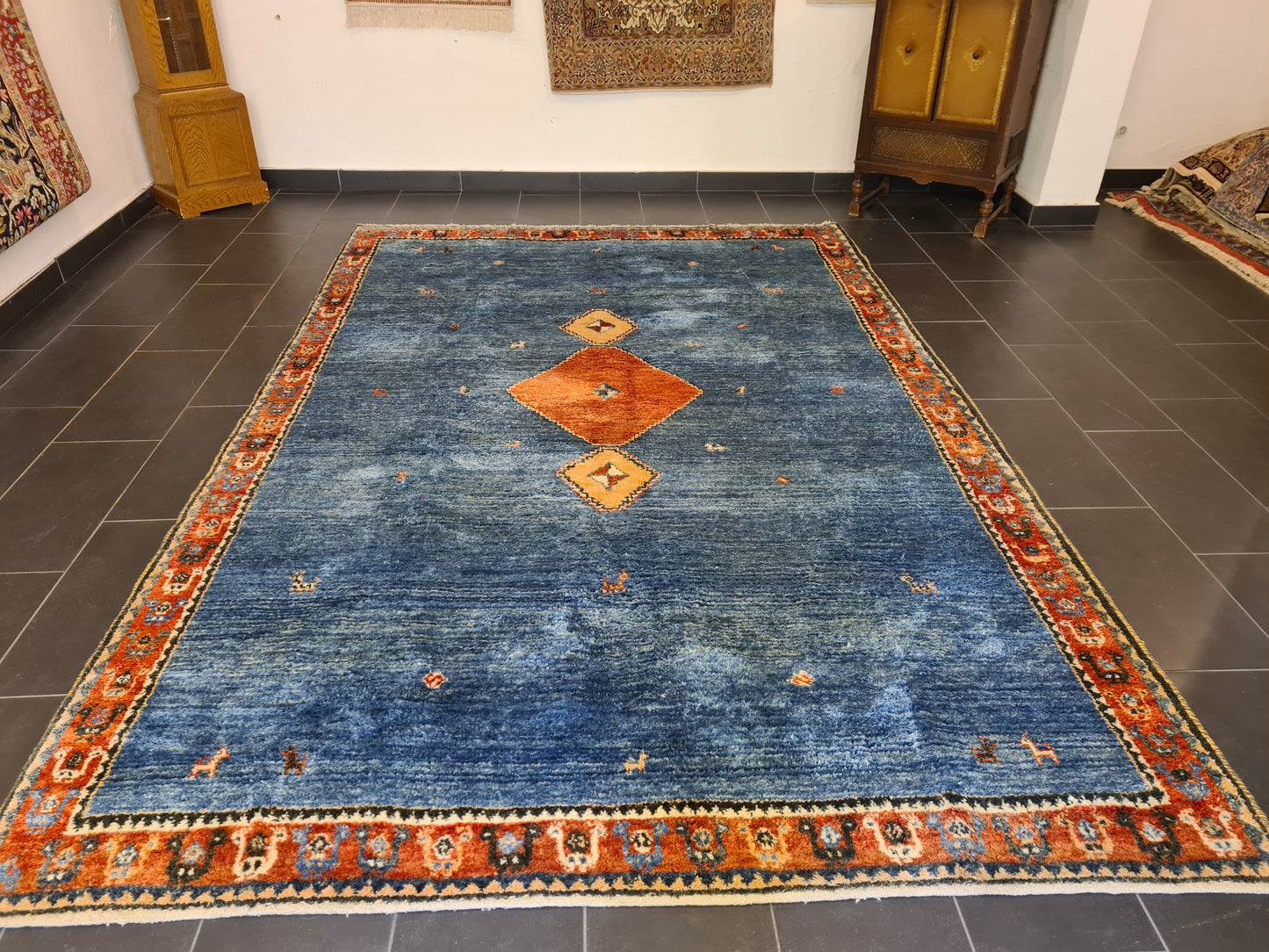 Perserteppich Orientteppich Gabbeh Teppich edel handgeknüpft 338x221cm