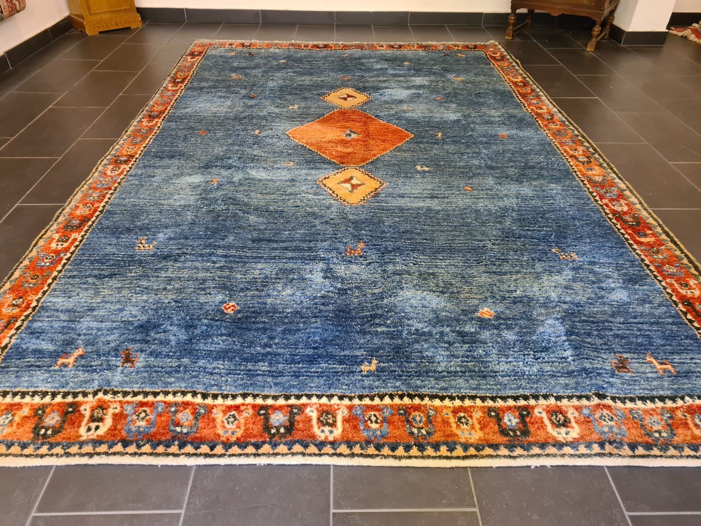 Perserteppich Orientteppich Gabbeh Teppich edel handgeknüpft 338x221cm