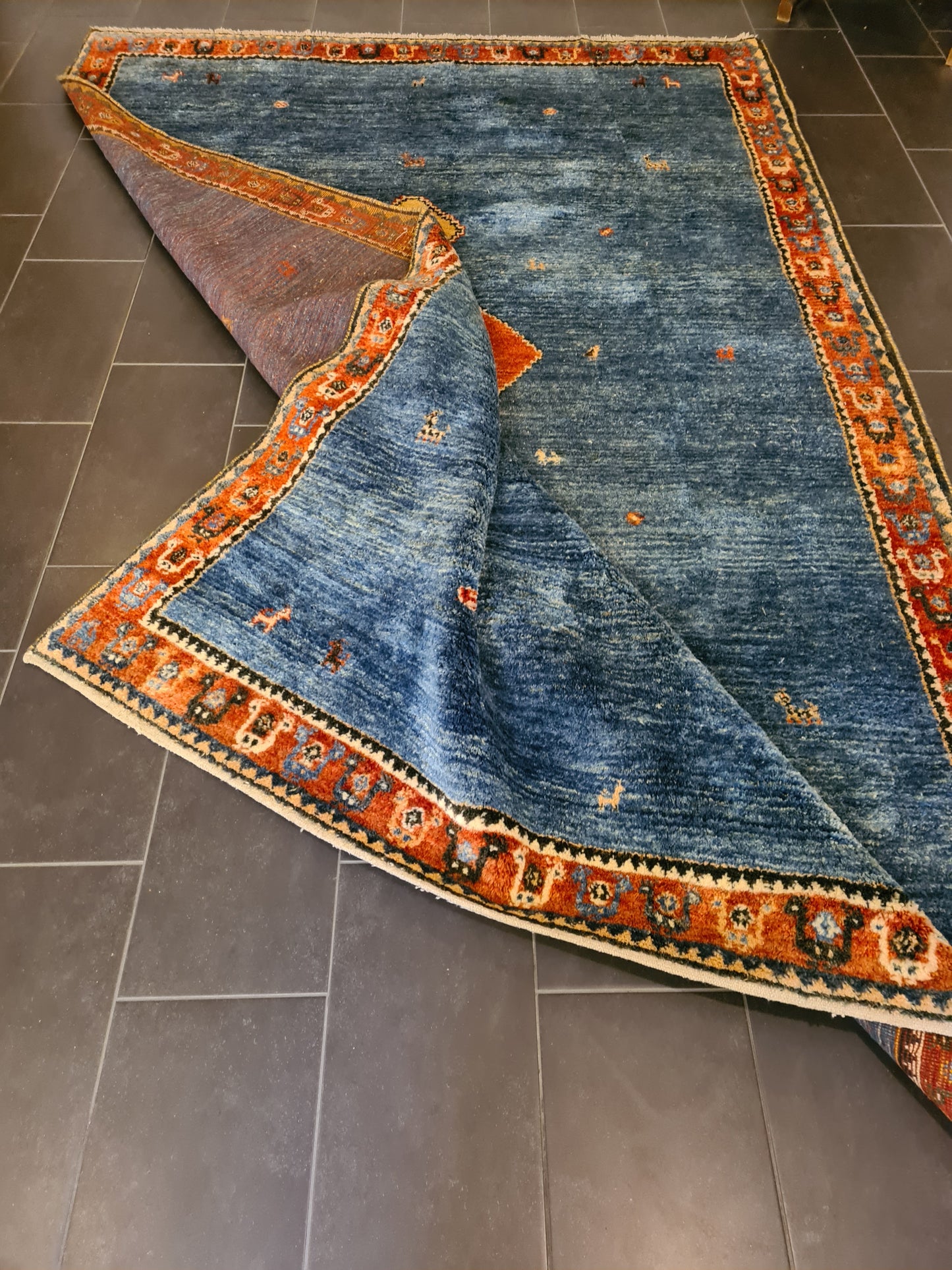 Perserteppich Orientteppich Gabbeh Teppich edel handgeknüpft 338x221cm