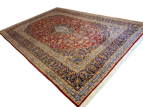 Perserteppich Keshan Teppich Orientteppich handgeknüpft fein 364x250cm