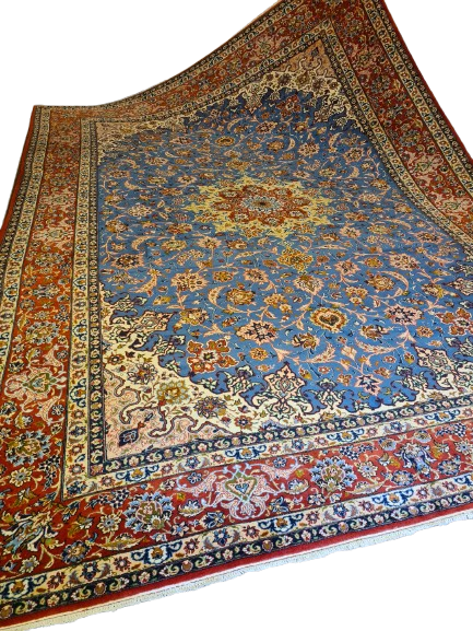 Perserteppich Orientteppich Handgeknüpfter Isfahan Palast Teppich 415x300cm