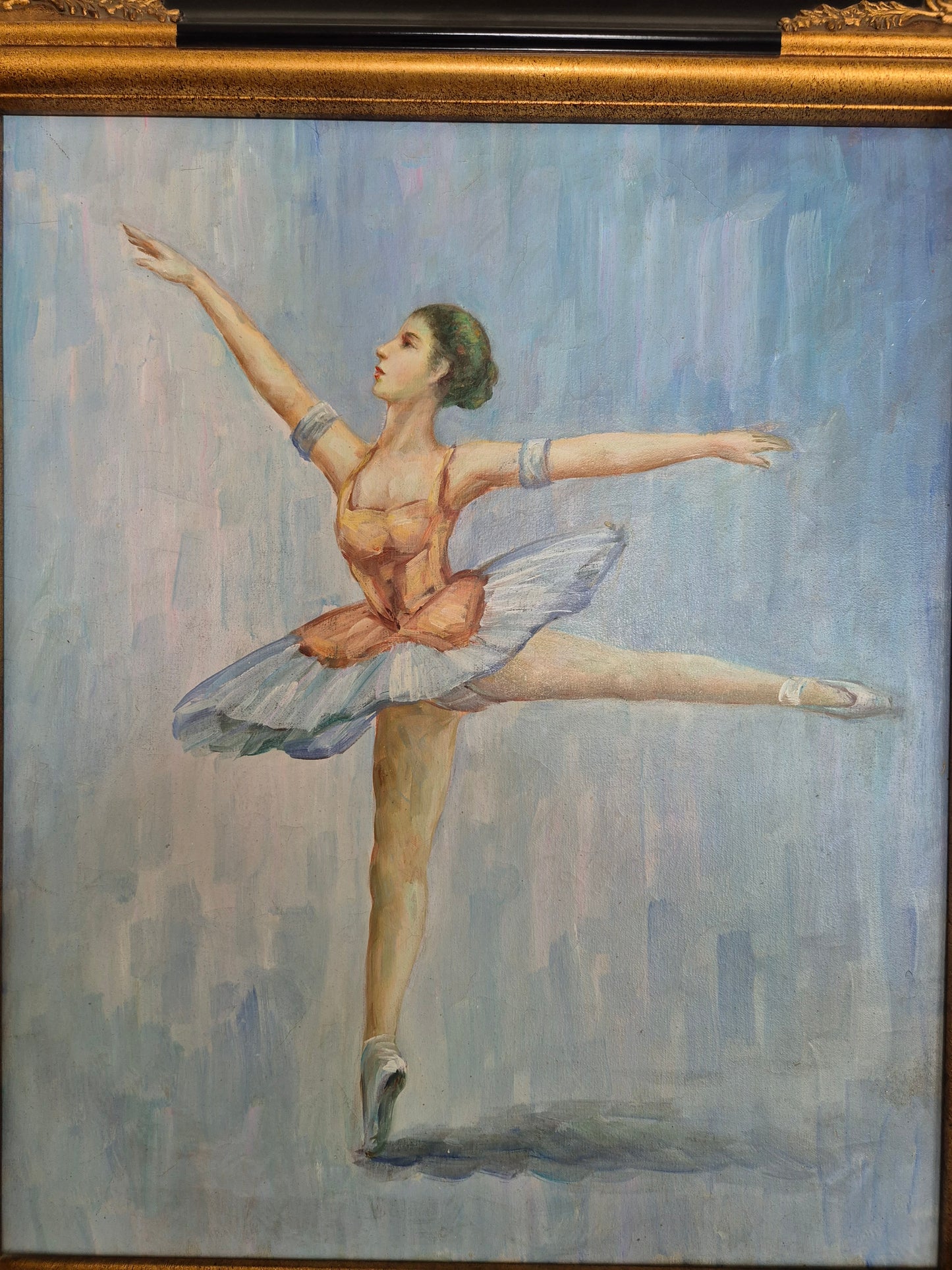 Ölgemälde Ballettmädchen Münchner Malerschule (XX) 65 x 75 cm