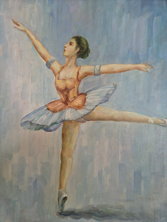 Ölgemälde Ballettmädchen Münchner Malerschule (XX) 65 x 75 cm