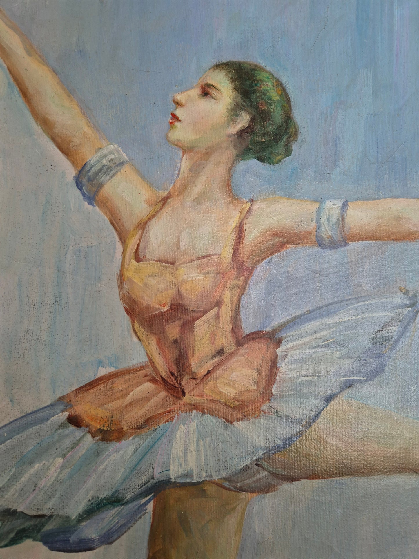 Ölgemälde Ballettmädchen Münchner Malerschule (XX) 65 x 75 cm