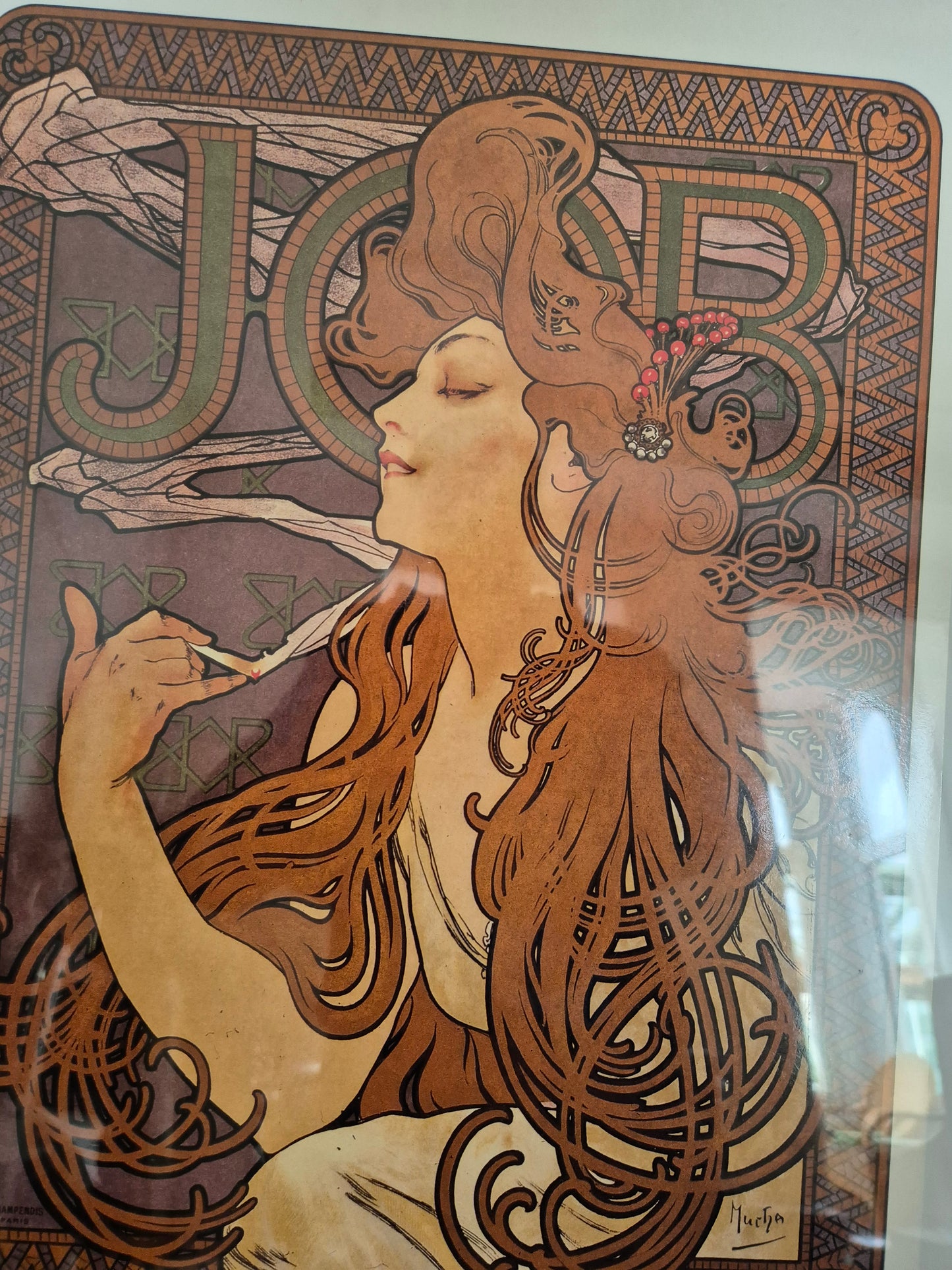 Plakat F. Champenois Paris Alphonse Mucha Job Cigarettes 40x50 cm