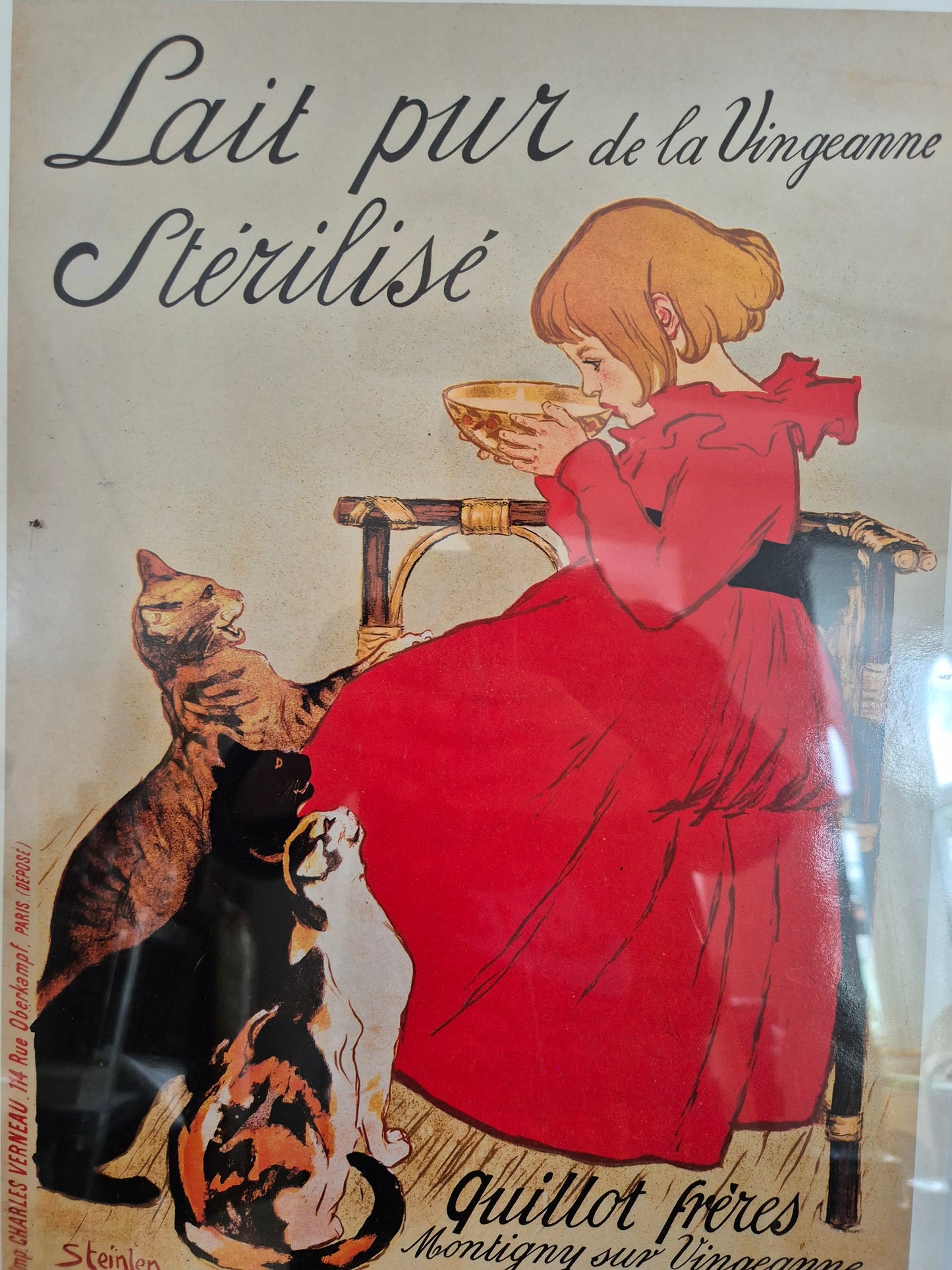 Lithografie Théophile Alexandre Steinlen Imp. Charle Verneau 40x50 cm