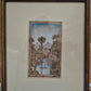 Original Farblithographie Bild Orientalische Flusslandschaft Handsigniert