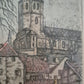 Original Farbradierung Münster Heinz Vogel (1897–1977) 27,5x33,5 cm