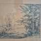 Radierung (XX) Gemälde Bild Landschaft Waldlandschaft gerahmt 18,5x22,5 cm