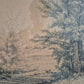 Radierung (XX) Gemälde Bild Landschaft Waldlandschaft gerahmt 18,5x22,5 cm