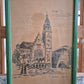 Lithographie Handsigniert N. Vogl (XX) Rathaus Rheydt 1978 22,5x32cm