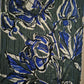 Europäische Schule (XX) Stillleben mit zwei Rosen in Blau 29x36 cm