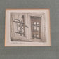 Europäische Schule 20. Jhrd. Farbradierung Fensteransicht 30x40 cm