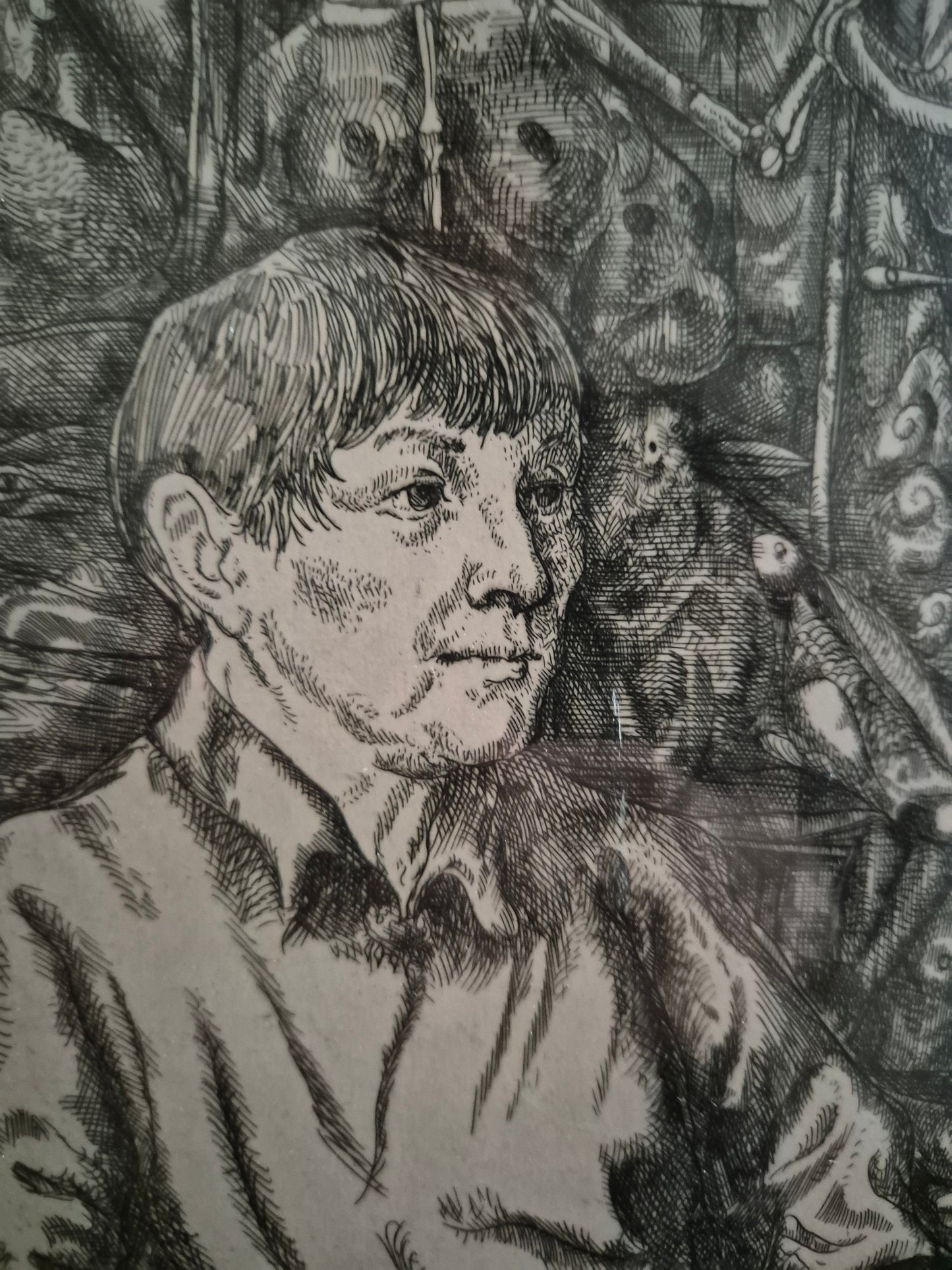Original Radierung (1968) Porträt Handsigniert Nummeriert 51/100