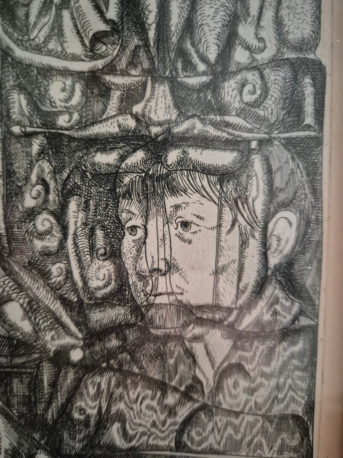 Original Radierung (1968) Porträt Handsigniert Nummeriert 51/100