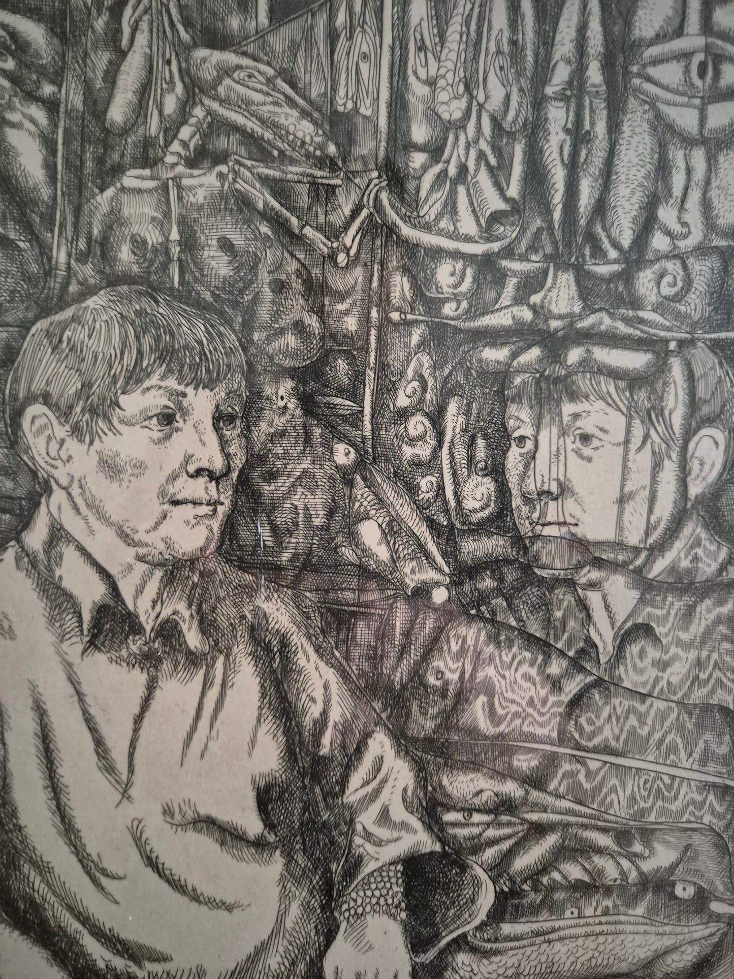 Original Radierung (1968) Porträt Handsigniert Nummeriert 51/100