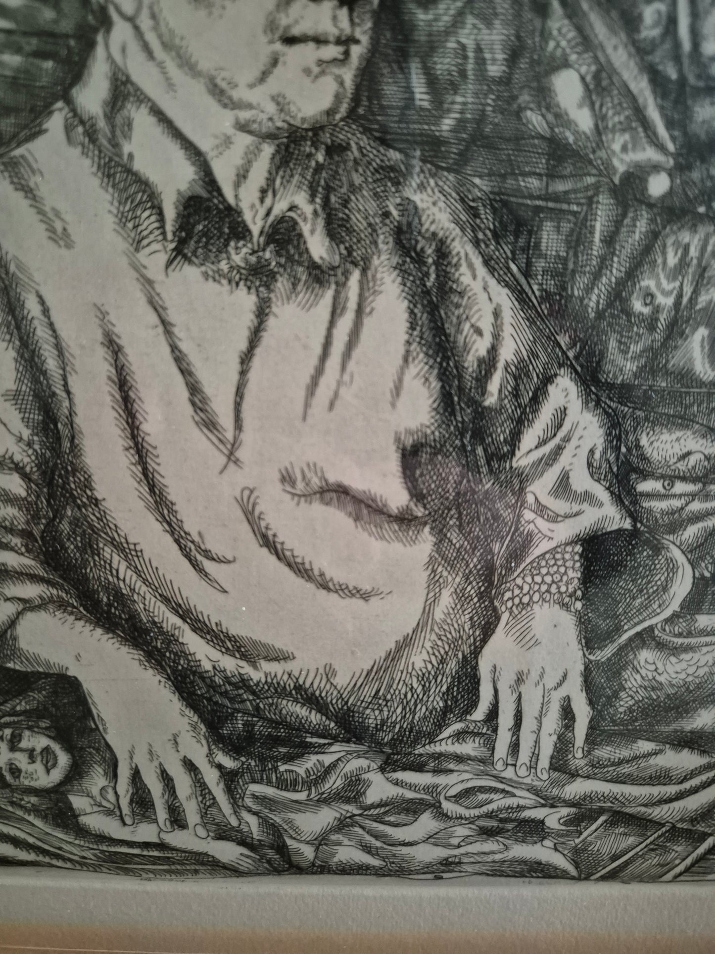 Original Radierung (1968) Porträt Handsigniert Nummeriert 51/100