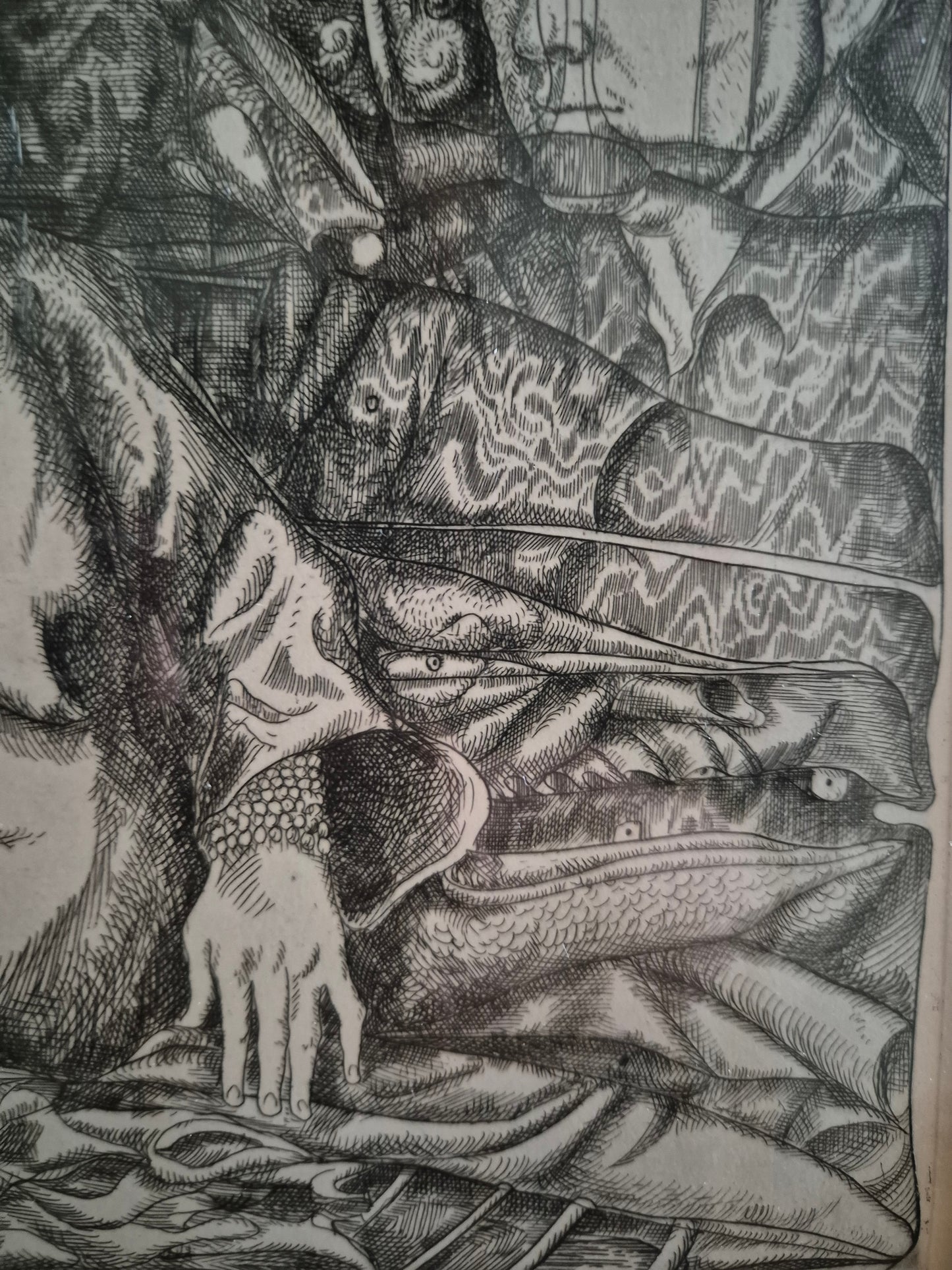 Original Radierung (1968) Porträt Handsigniert Nummeriert 51/100