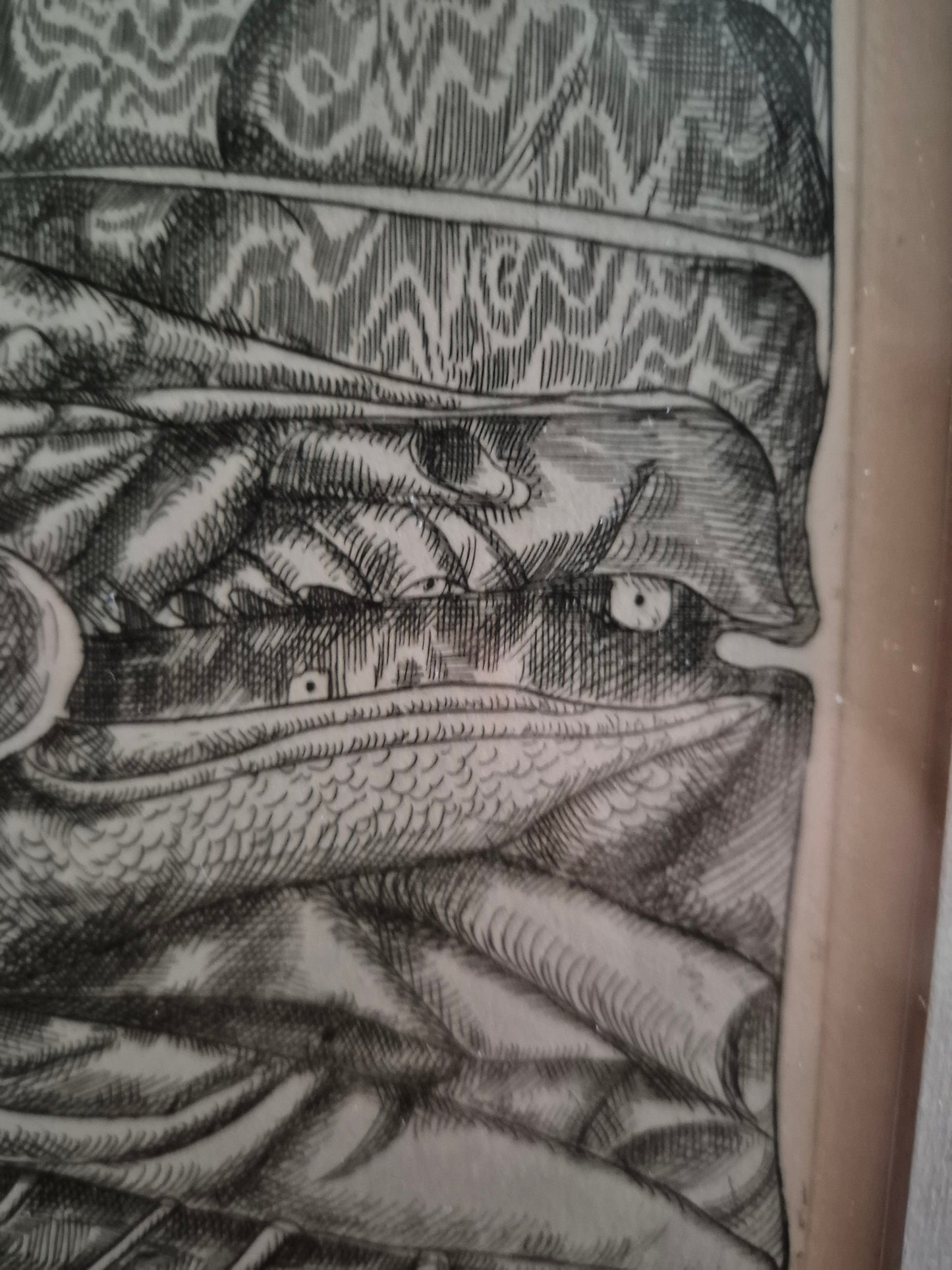 Original Radierung (1968) Porträt Handsigniert Nummeriert 51/100