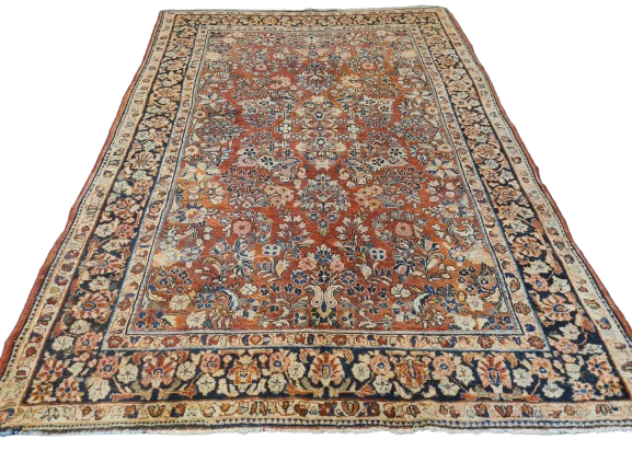 Perser Teppich Orientteppich Sarough US Reimport Handgeknüpfter Teppich antik 236x164cm