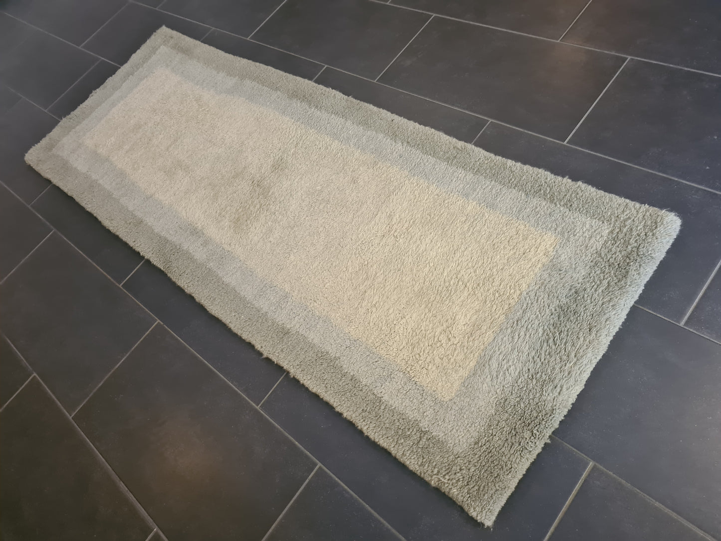 Orientteppich Perserteppich handgeknüpfter Berber Teppich Uni 193x71cm