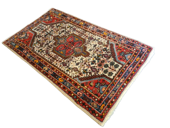 Perserteppich Orientteppich Handgeknüpfter Malaya Teppich antik fein 130x75cm