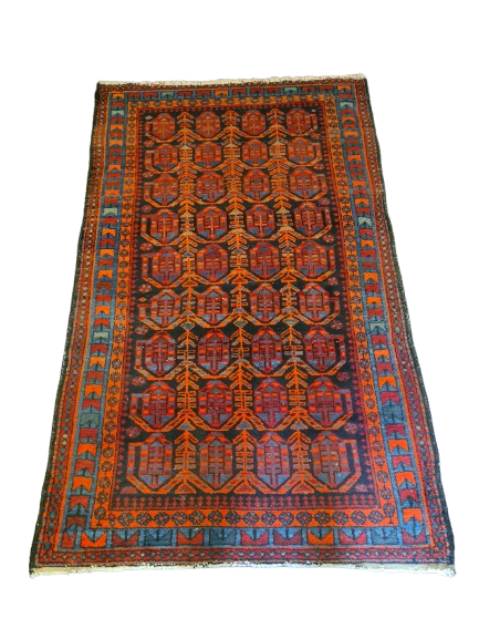 Perserteppich Orientteppich Handgeknüpfter Malaya antik fein 213x134cm