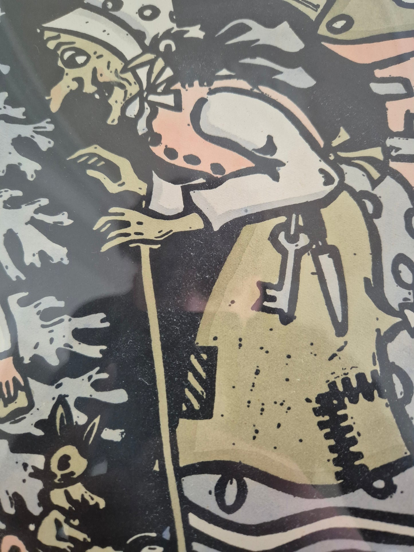 Hänsel und Gretel Original Holzschnitt Handsigniert 38x44cm