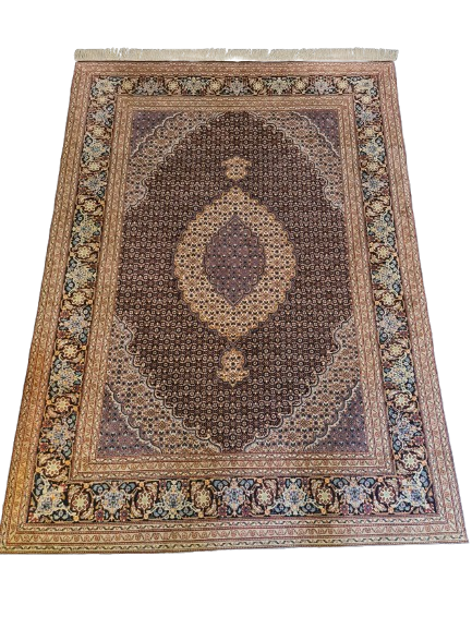 Perserteppich Orientteppich Handgeknüpfter Teppich Täbris Mahi fein 205x151cm