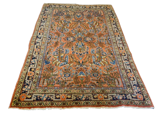 Perserteppich Orientteppich Handgeknüpfter Teppich US Sarough reimport 156x108cm