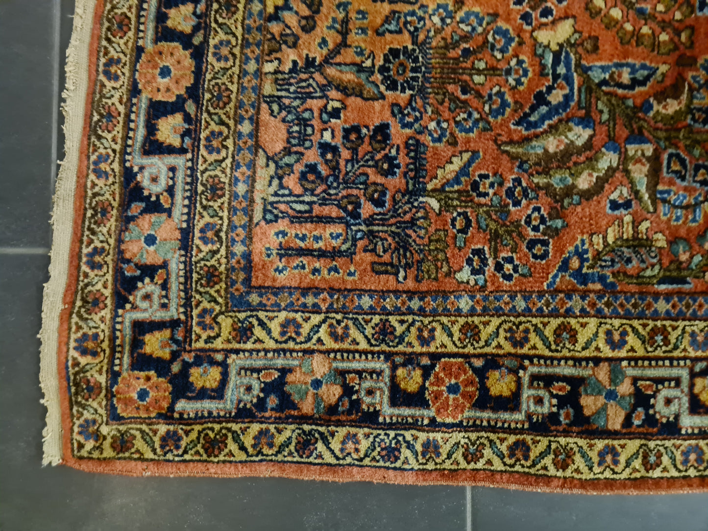 Perserteppich Orientteppich Handgeknüpfter Teppich US Sarough reimport 156x108cm