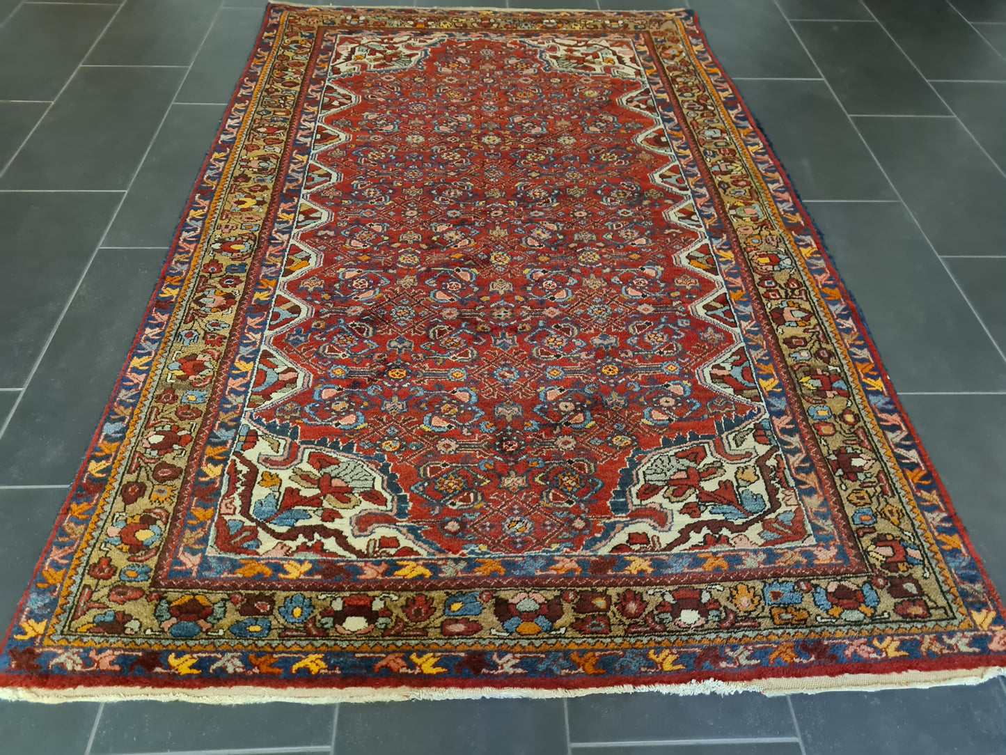 Perserteppich Orientteppich Handgeknüpfter Teppich Malaya antik 218x141cm