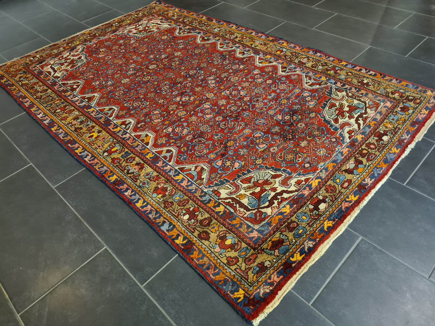 Perserteppich Orientteppich Handgeknüpfter Teppich Malaya antik 218x141cm