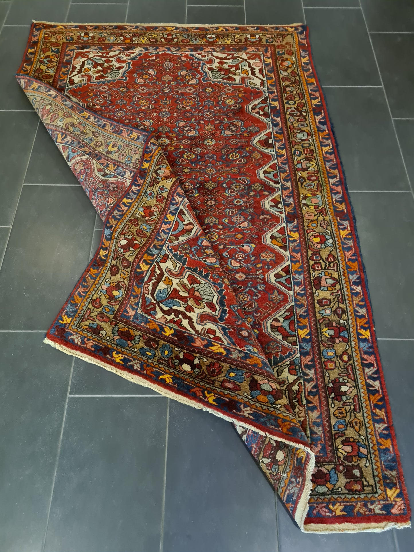 Perserteppich Orientteppich Handgeknüpfter Teppich Malaya antik 218x141cm