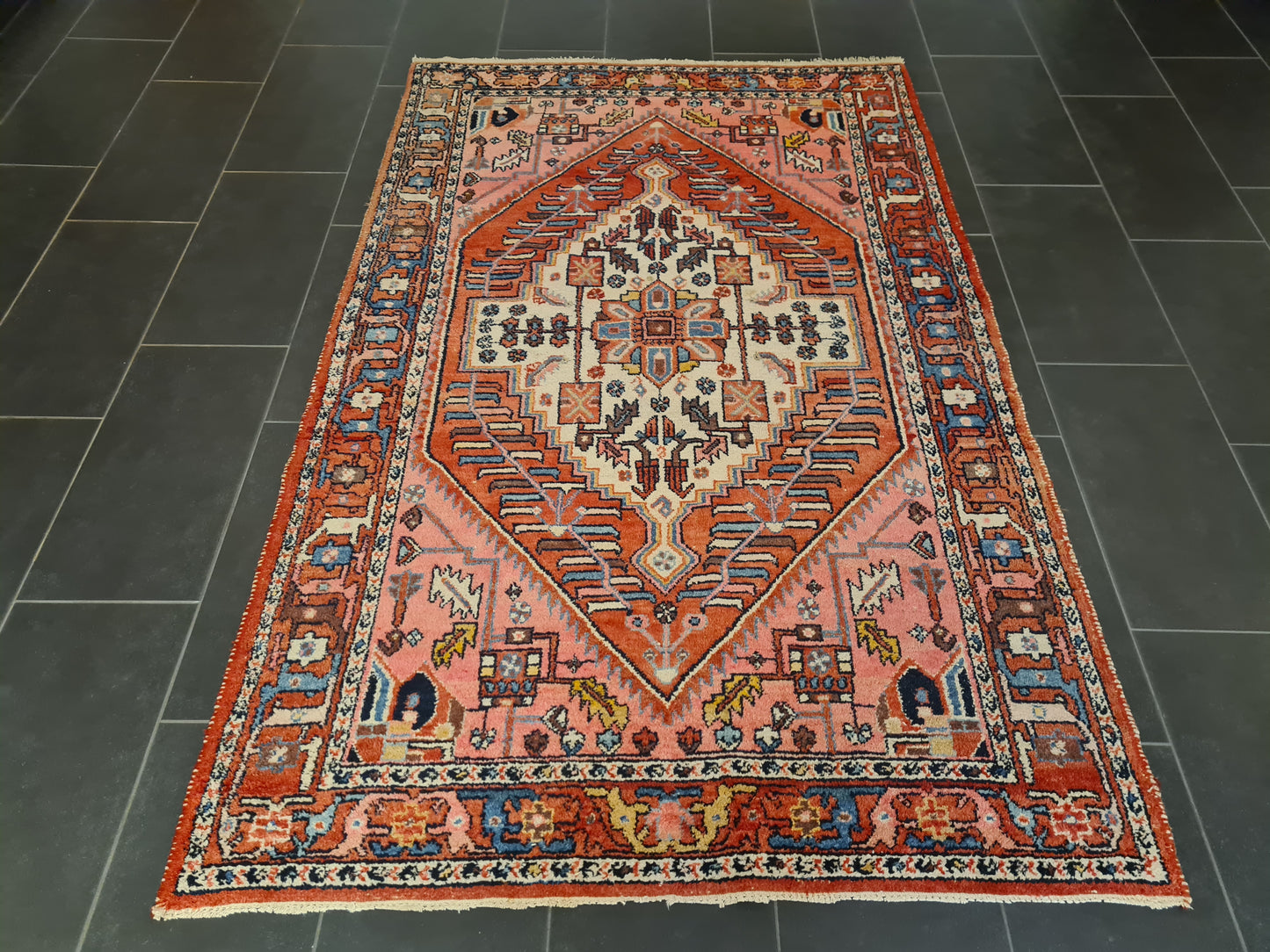 Perserteppich Orientteppich Handgeknüpfter Teppich Malaya antik 220x138cm