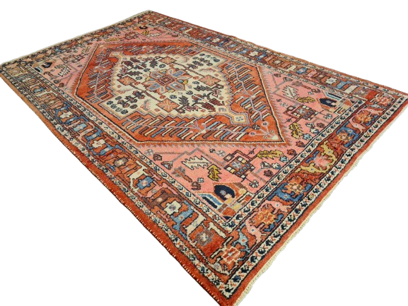 Perserteppich Orientteppich Handgeknüpfter Teppich Malaya antik 220x138cm