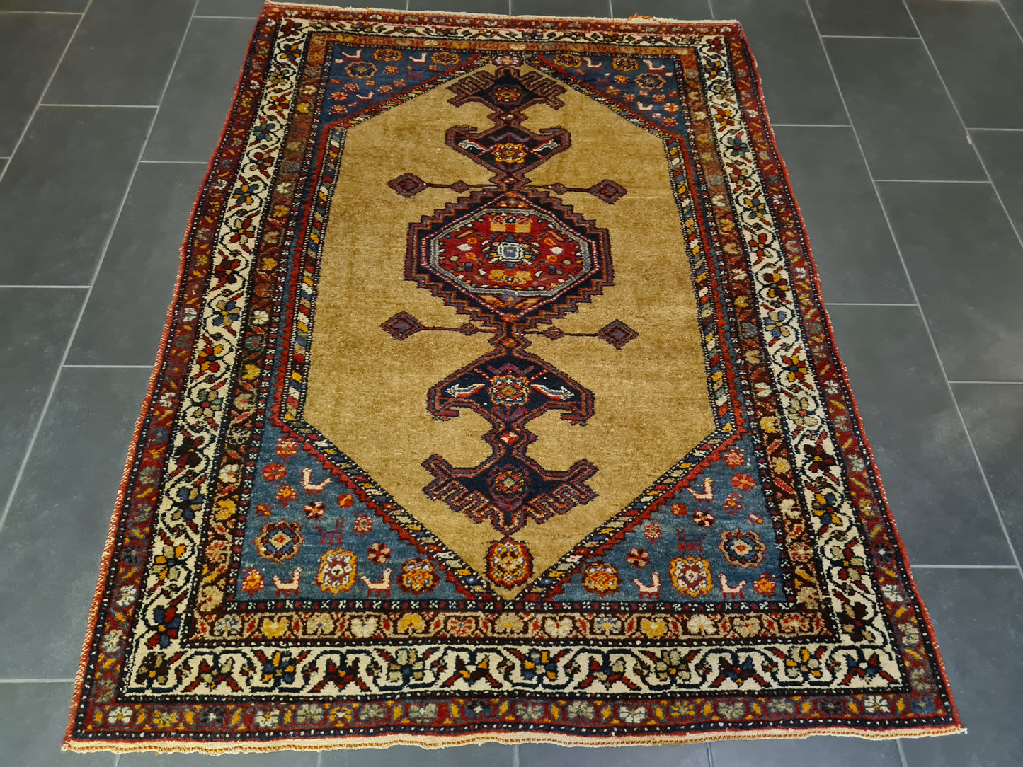 Perserteppich Orientteppich Handgeknüpfter Teppich Malaya antik 196x144cm