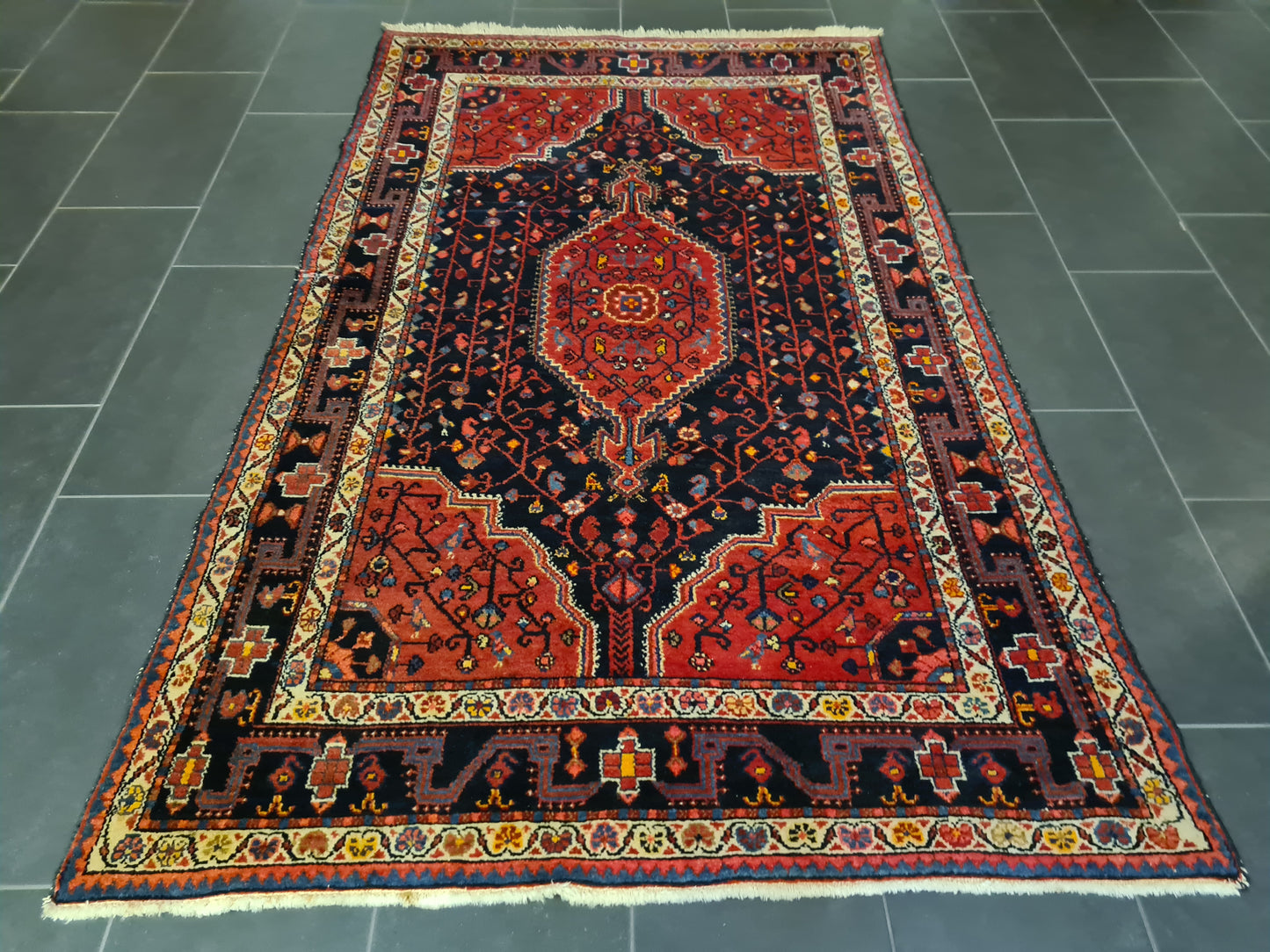 Perserteppich Orientteppich Handgeknüpfter Teppich Malaya antik fein 226x140cm