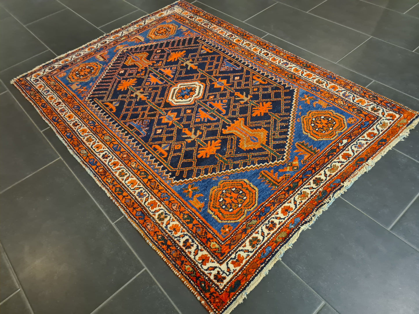 Perserteppich Orientteppich Handgeknüpfter Malaya antik fein 152x110cm