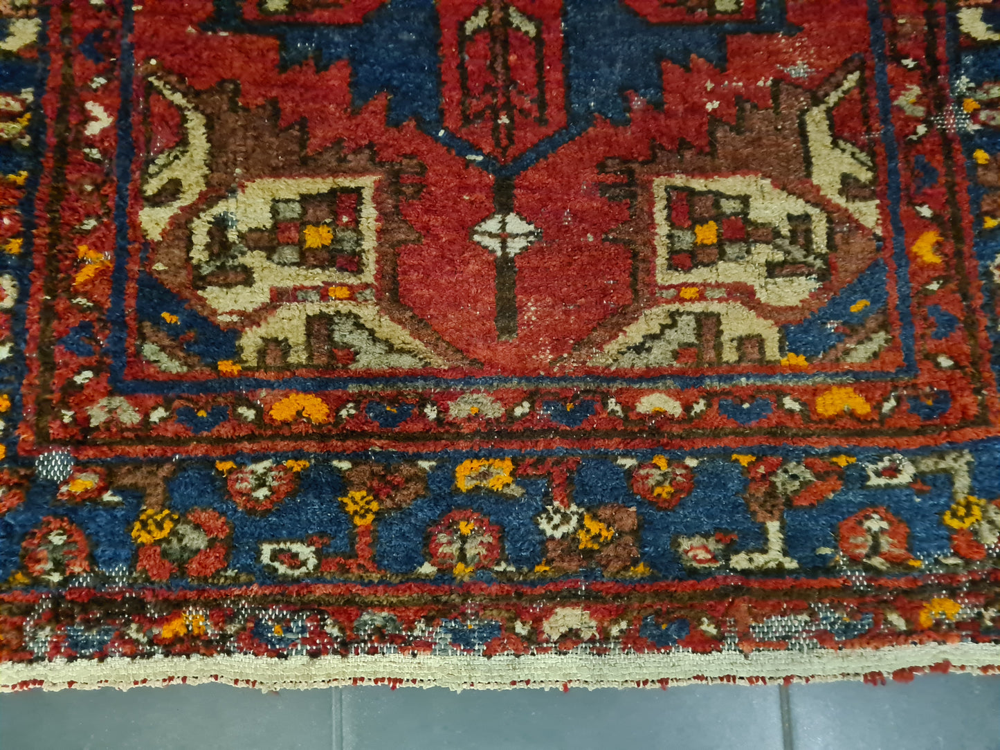 Perserteppich Orientteppich Handgeknüpfter Teppich Malaya antik 187x101cm