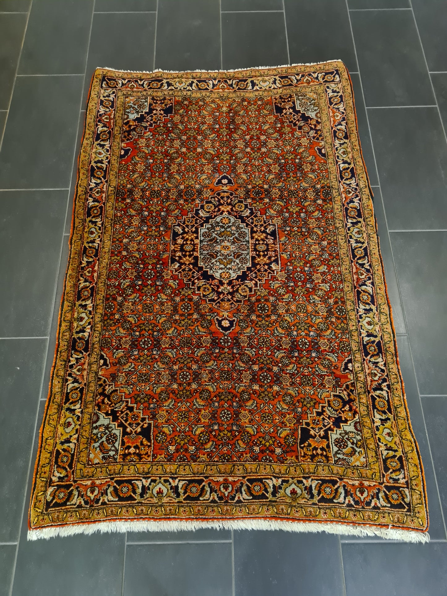 Perserteppich Orientteppich Handgeknüpfter Teppich Bidjar 183x115cm