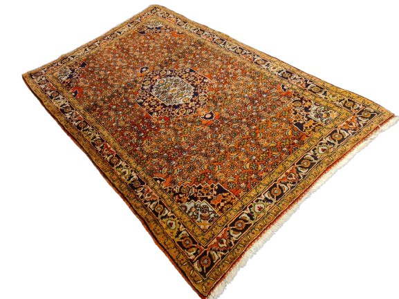 Perserteppich Orientteppich Handgeknüpfter Teppich Bidjar 183x115cm