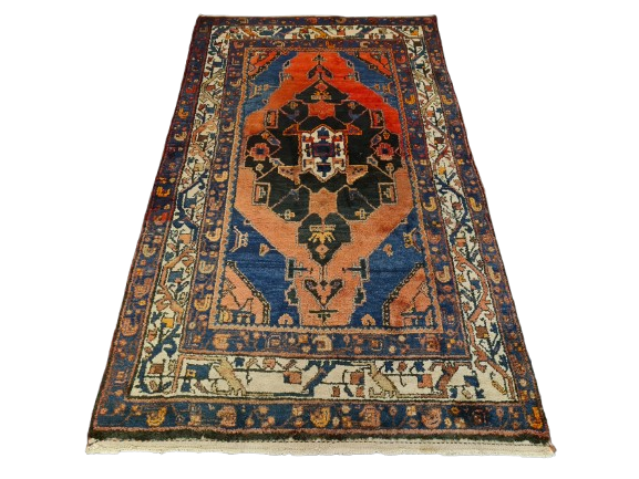 Perserteppich Orientteppich Handgeknüpfter Malaya Teppich antik fein 215x126cm