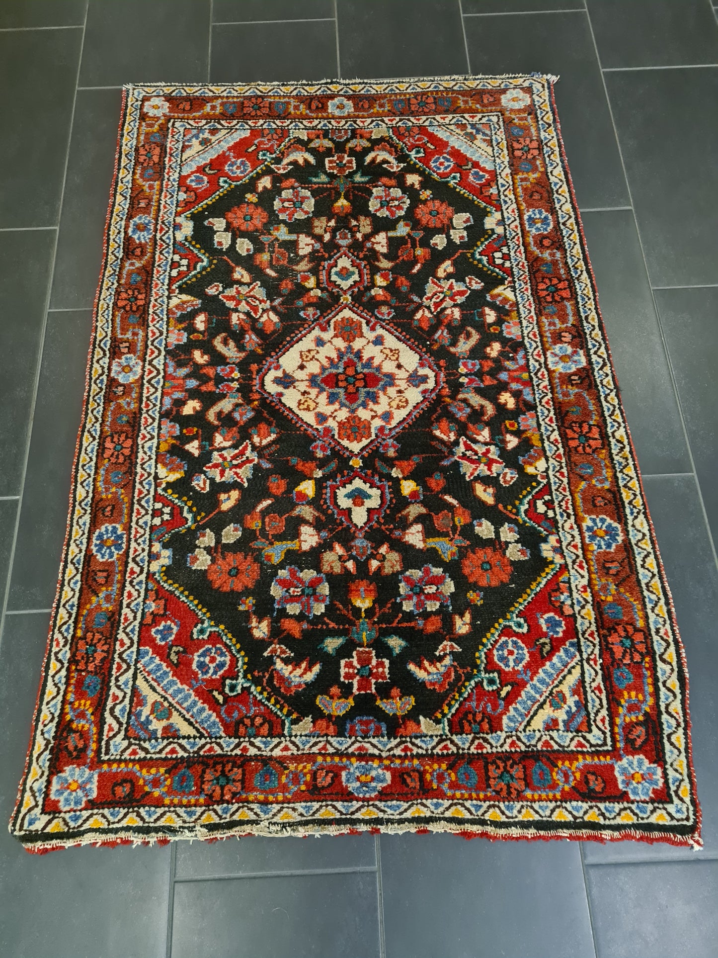 Orientteppich Perserteppich Handgeknüpfter Sarough Hamedan 156x103cm