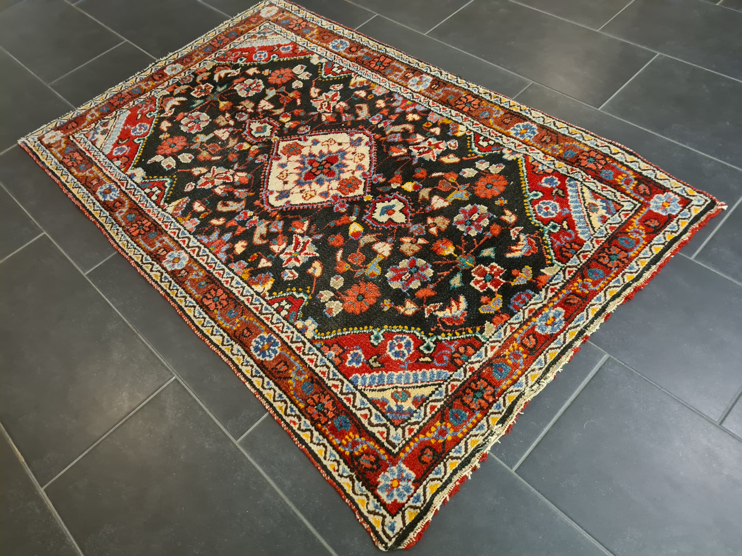 Orientteppich Perserteppich Handgeknüpfter Sarough Hamedan 156x103cm