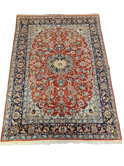 Perserteppich Orientteppich Handgeknüpfter Teppich Isfahan fein 212x155cm